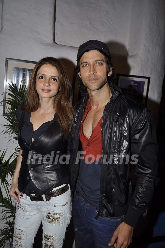 Hrithik Roshan with wife Sussanne K Roshan grace Dabboo Ratnani Calendar launch