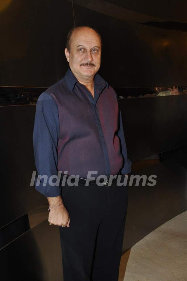 Anupam Kher during the release of Kailash Kher's new album "Kailasha Rangeele" in Mumbai