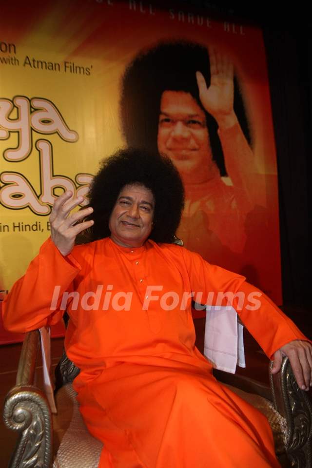 Padamshri Anup Jalota starring as Satya Sai Baba for film Satya Sai Baba  launch at Iskon Auditorium, Juhu, Mumbai Media