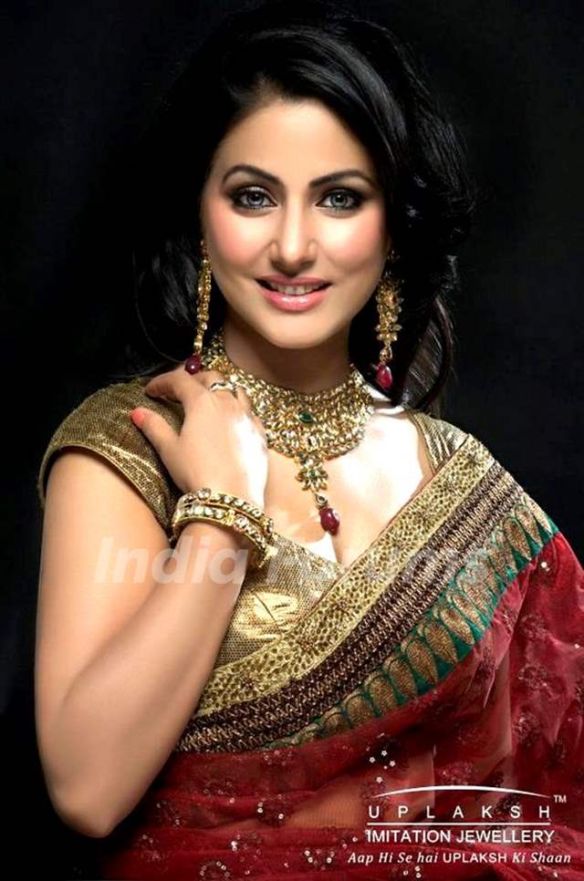 Hina Khan does a ad shoot for Uplaksh Imitation Jewellery