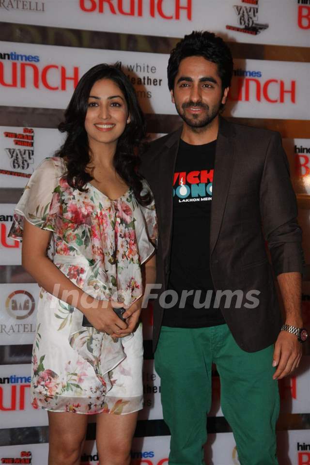 Yami Gautam with Ayushmann at Hindustan Times Brunch Dialogues event