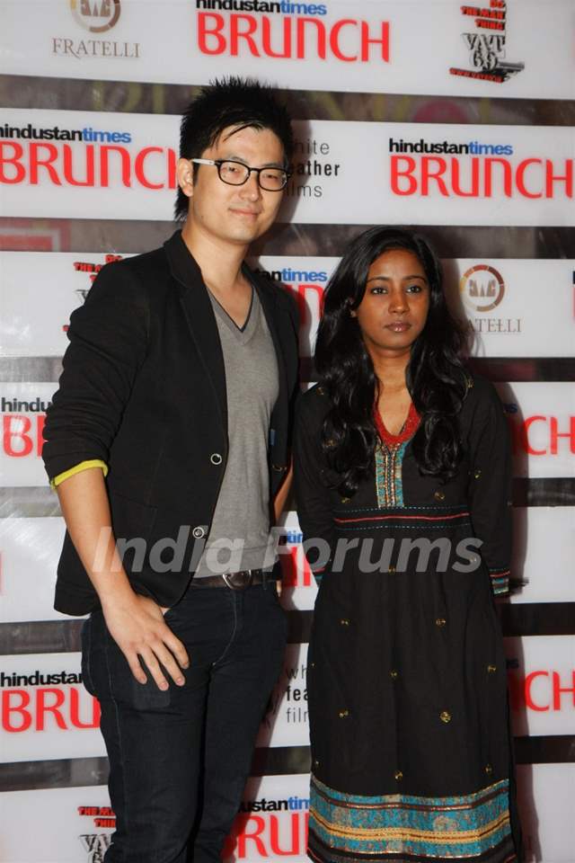 Meiyang Chang with singer Shilpa Rao at Hindustan Times Brunch Dialogues event