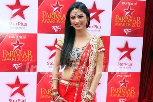 Rucha Hasabnis at the Star Parivaar awards red carpet