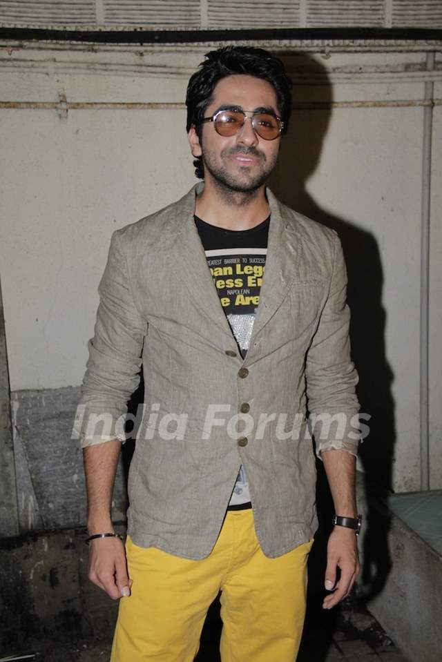 Ayushman Khurana at Vicky Donor special screening hosted by John Abraham at PVR