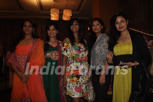 Anita More, Deepshika, Sandhya, Ravee, Uvika at new collection unveiling of designer Anita More