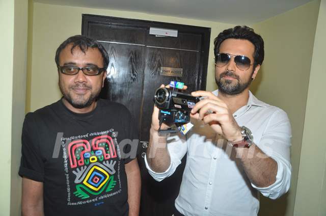 Dibakar Banerjee and Emraan Hashmi at 'Shanghai' film promotional event