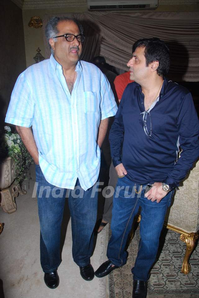 Boney Kapoor and Sunil Lulla at Mika Singh's Birthday Bash