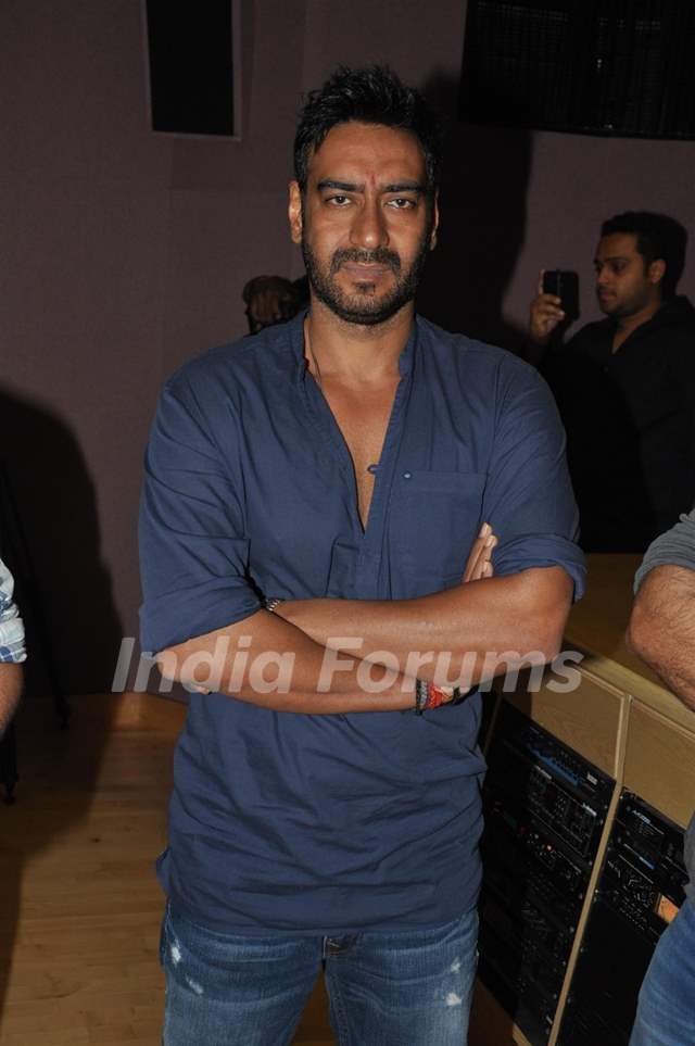 Ajay Devgn at Song Recording of Film Himmatwala - 2