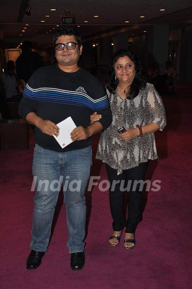 Deven Bhojani with wife Jagruti at Sab Ke Anokhe Awards