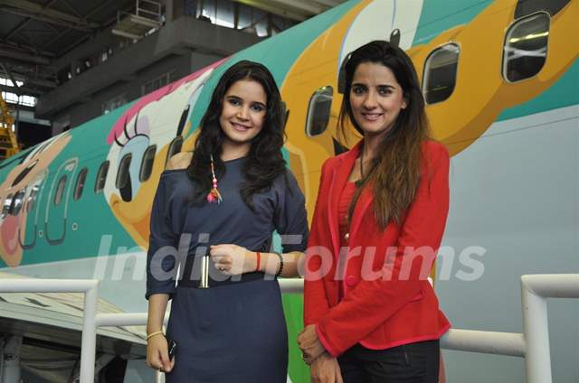 Shruti Seth and Shivshakti Sachdev at Unveiling of India’s 1st Disney branded Jet Airways plane