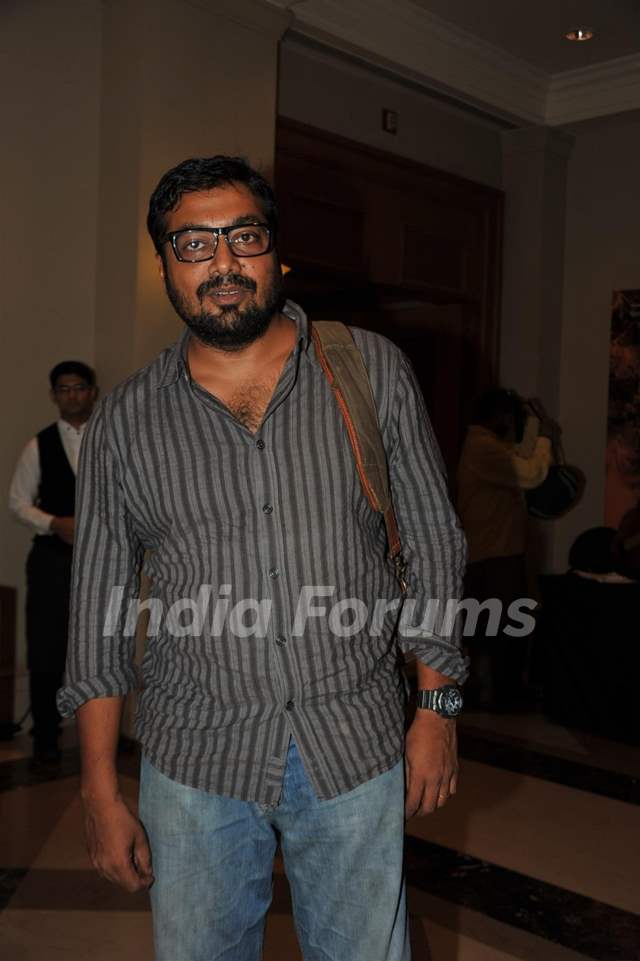 Bollywood Directors Sudhir Mishra & Anurag Kashyap at Press Conference of Large Short Film in JW Marriott, Mumbai