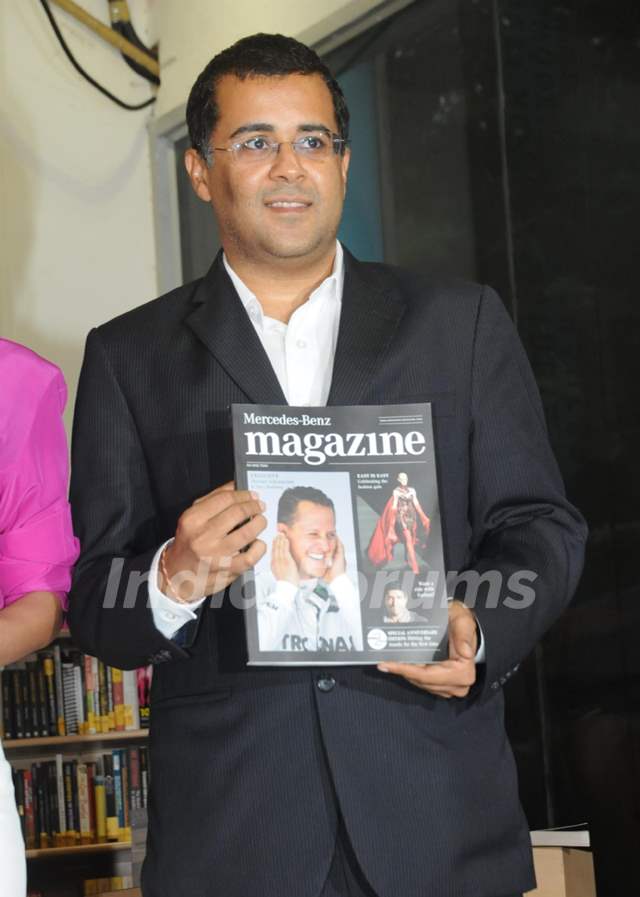 Chetan Bhagat launched Mercedes-Benz Magazine at Crossword