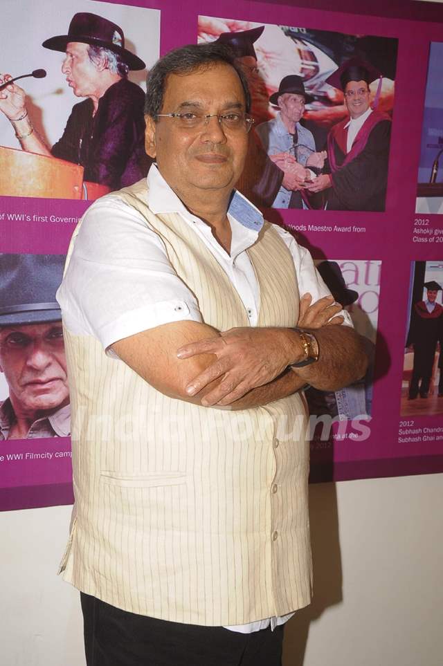 Subhash Ghai pay tribute to Ashok Mehta at Whistling Woods International