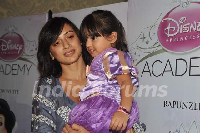 Gauri Pradhan with her daughter Katya at the launch of Disney Princess Academy