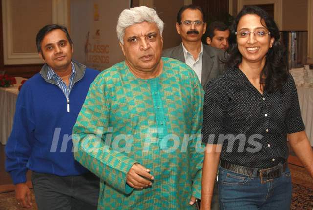 Lyricist Javed Akhtar at the press conference for the Zee Classic's series 'Classic Legends Season 2'