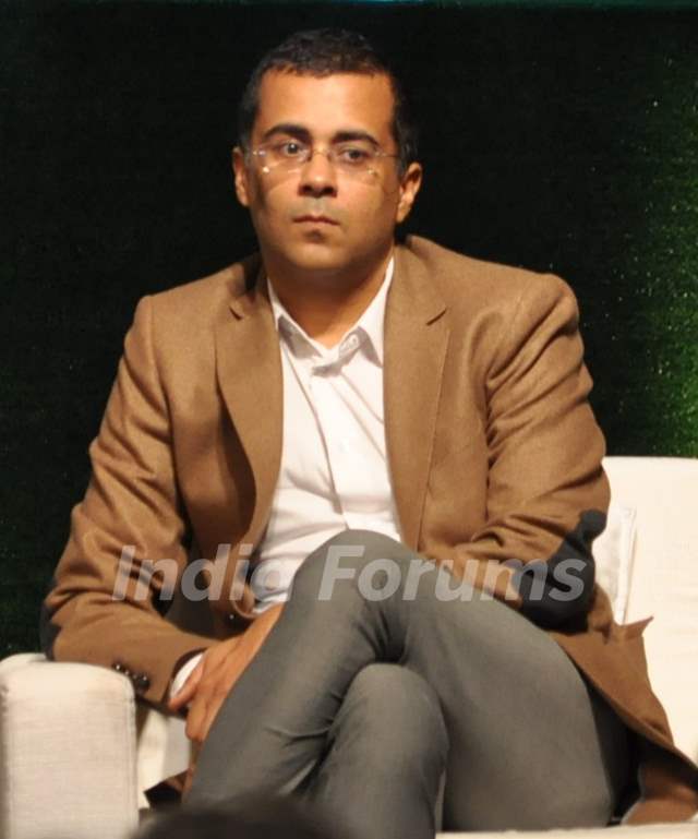 Chetan Bhagat at the World Compassion Day press conference