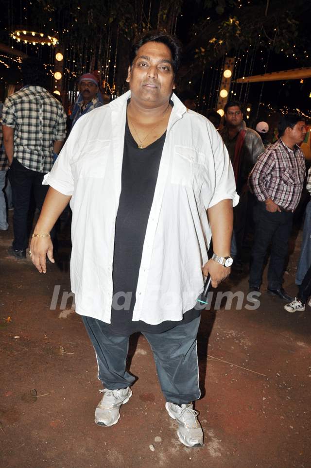 Ganesh Acharya at First item song shoot of film Soda at Kamalistan studio in Mumbai