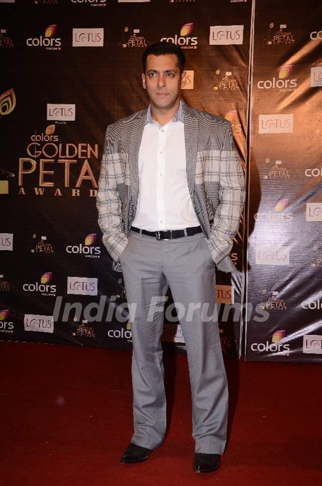 Salman Khan at Colors Golden Petal Awards Red Carpet Moments