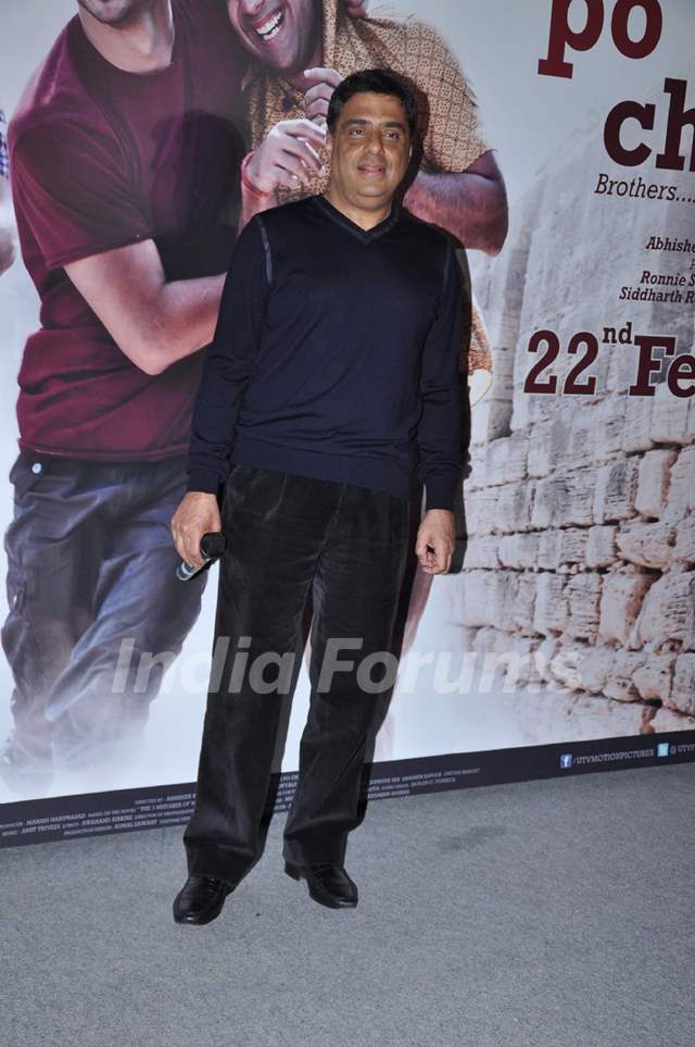 Producer Ronnie Screwvala at the Kai Po Che trailor launch in Cinemax.