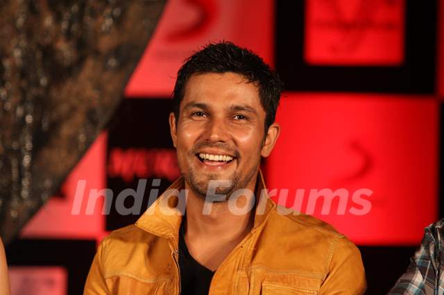 Randeep Hooda at the film Murder 3 first look launch in The Club, Andheri, Mumbai.