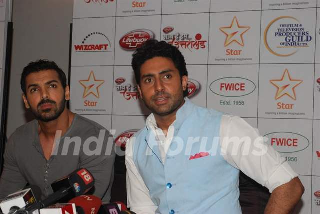 John Abraham and Abhishek Bachchan also spoke in support of the donation drive