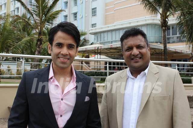 Tusshar Kapoor and Sanjay Gupta at Durban