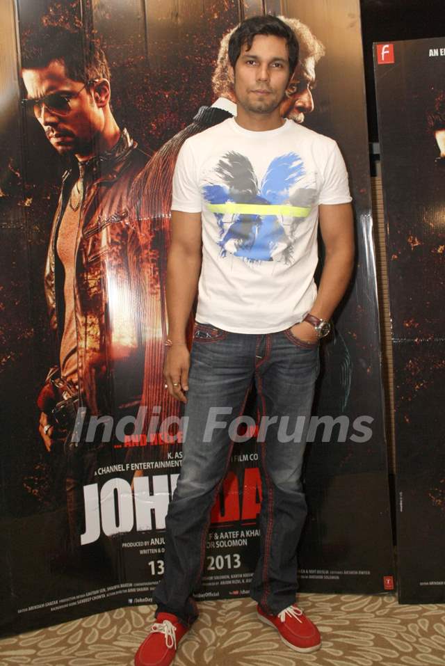 Randeep Hooda at the Press meet for the movie John Day