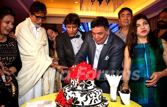 Adesh Shrivastava cuts his Birthday cake.