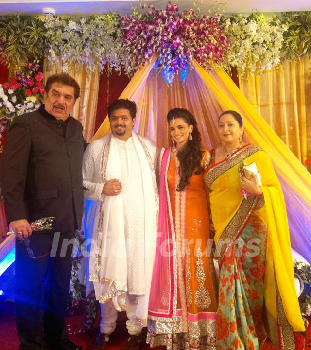 Raza Murad at Rahul Thackeray & Aditi Redkar's engagement