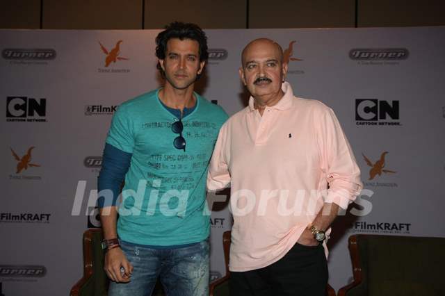 Hrithik and Rakesh Roshan were at the first look of Cartoon Network's 'Kid Krrish'