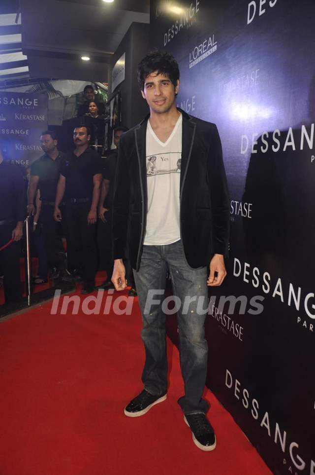 Sidharth Malhotra was at the Launch of Dessange International Salon & Spa