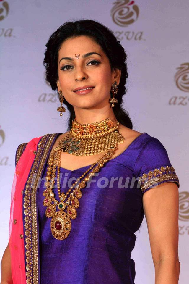 Juhi Chawla As The Guest Of Honour At Azva Jewellery Launch