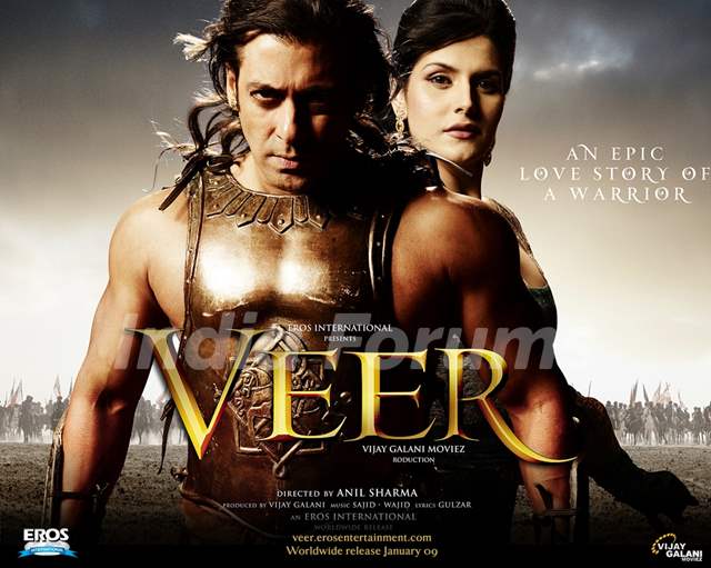 Poster of Veer movie with Salman and Lisa