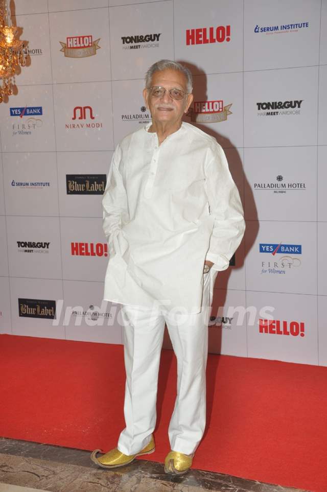 Gulzar was seen at the Hello Hall Of Fame Awards 2013 Media