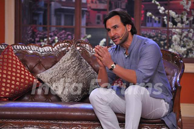 Saif during Bullet Raja's Promotions on Comedy Nights with Kapil