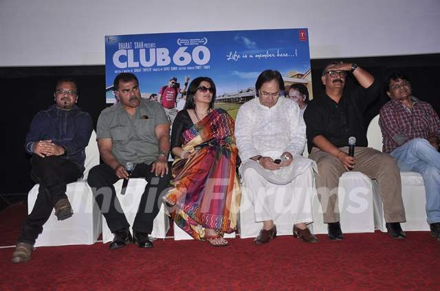 The entire cast of the film at the Press conference of the film Club 60