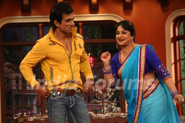 Sonu Sood and Upasana Singh on Comedy Nights with Kapil