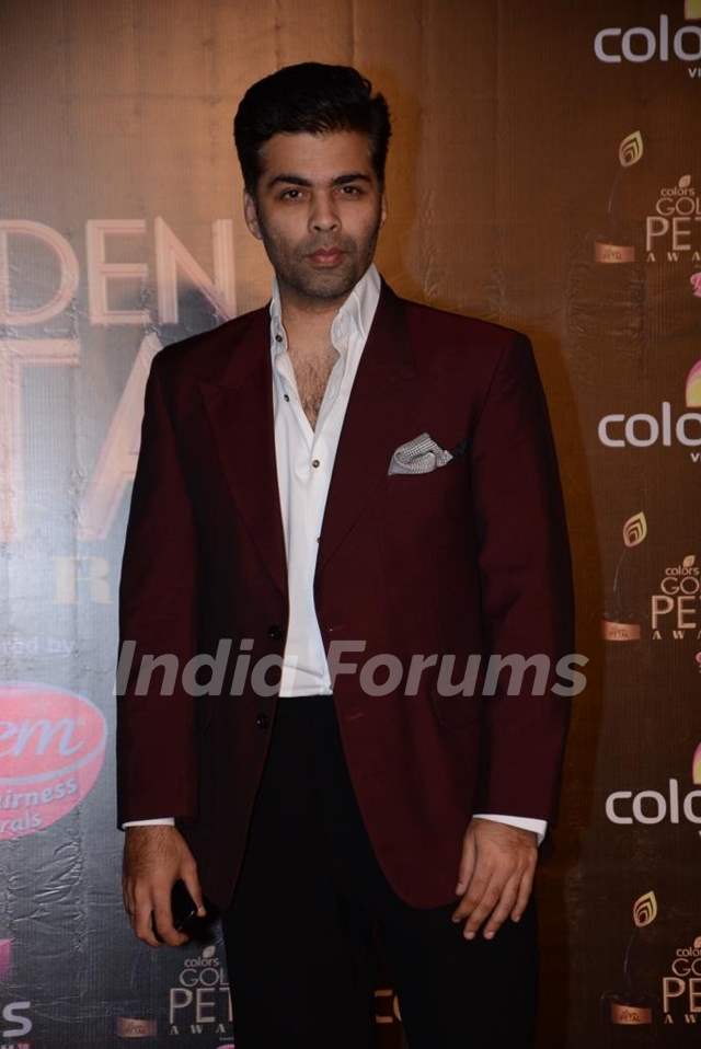 Karan Johar at the COLORS Golden Petal Awards 2013