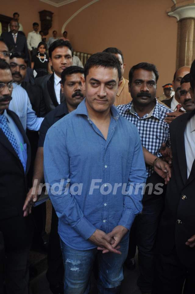 Aamir Khan at the road safety seminar