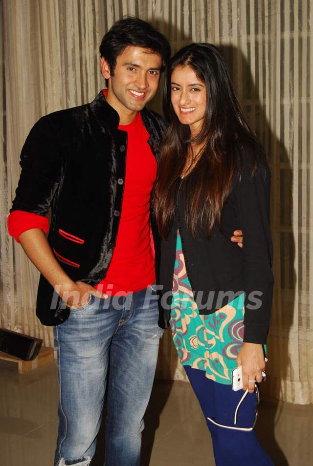 Mishkat Varma with sister Mihika Verma at the get together for Aur Pyar Ho Gaya