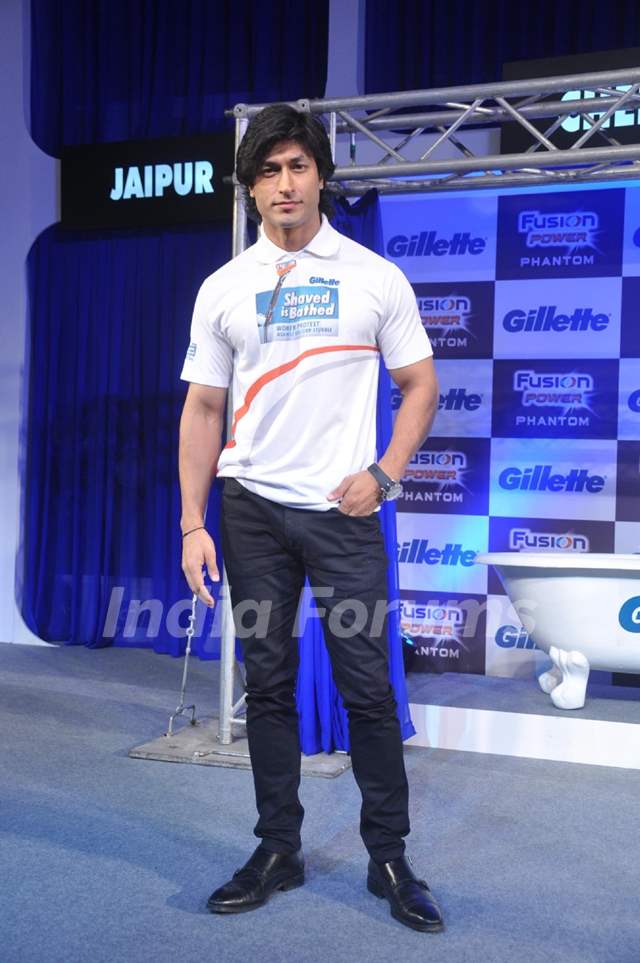 Vidyut Jamwal at the launch of Gillette Fusion Power Phantom