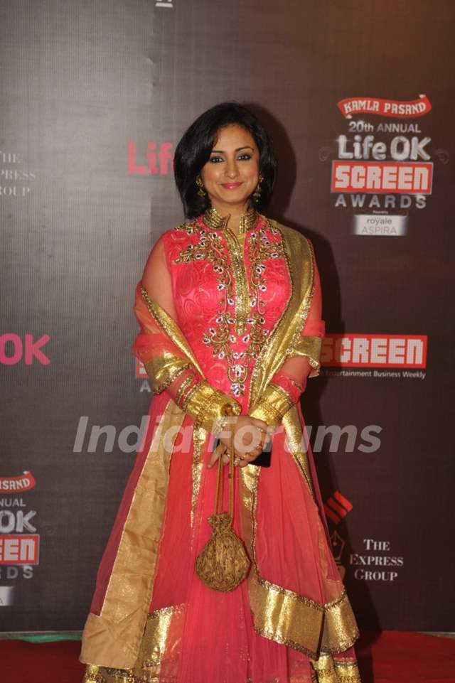 Divya Dutta was at the 20th Annual Life OK Screen Awards