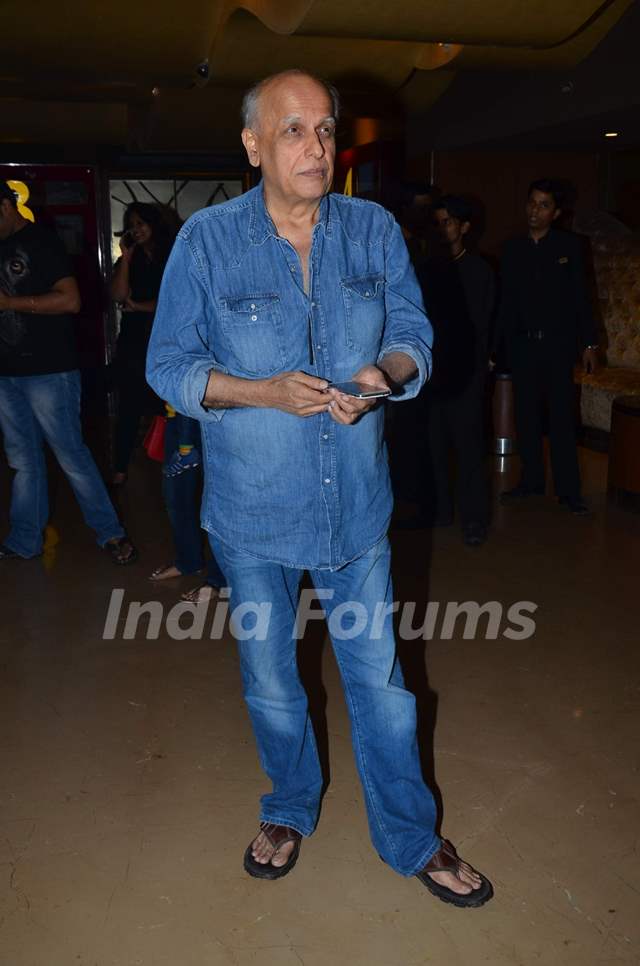 Mahesh Bhatt comes in for a screening of Highway