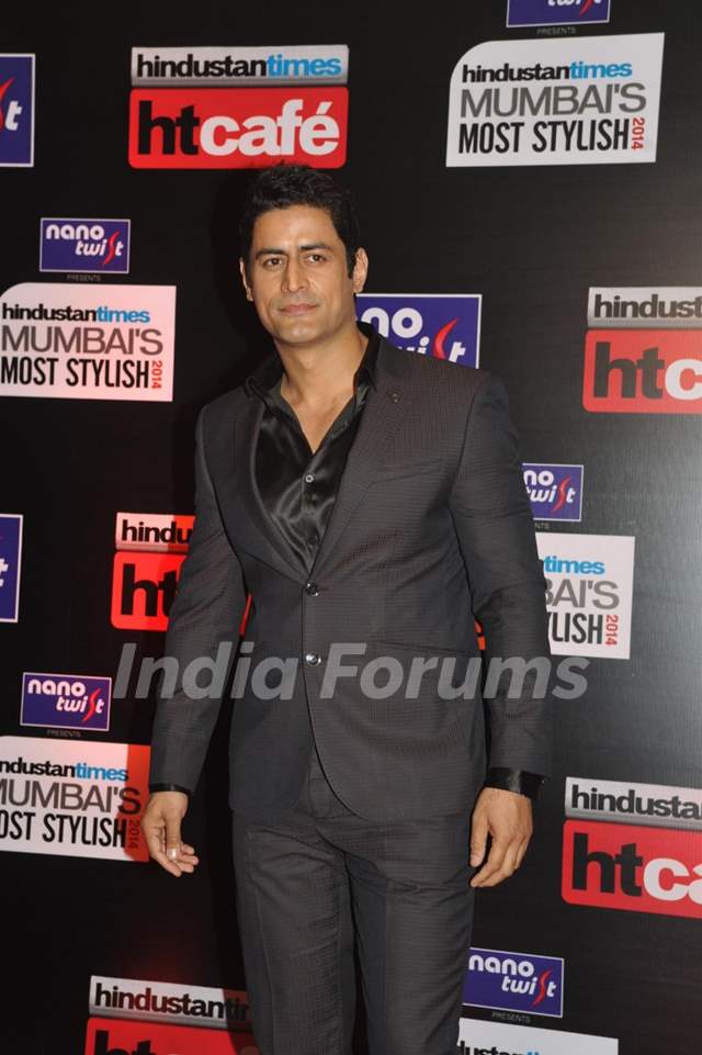 Mohit Raina was seen at the HT Mumbai's Most Stylish Awards Media