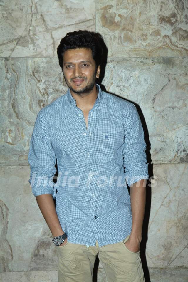 Riteish Deshmukh at the Special screening of Marathi film Yellow