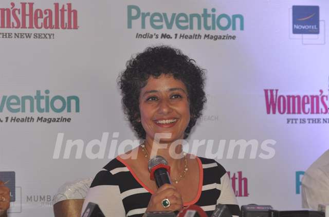 Manisha Koirala addresses the Launch of 7th anniversary cover of health magazine Prevention