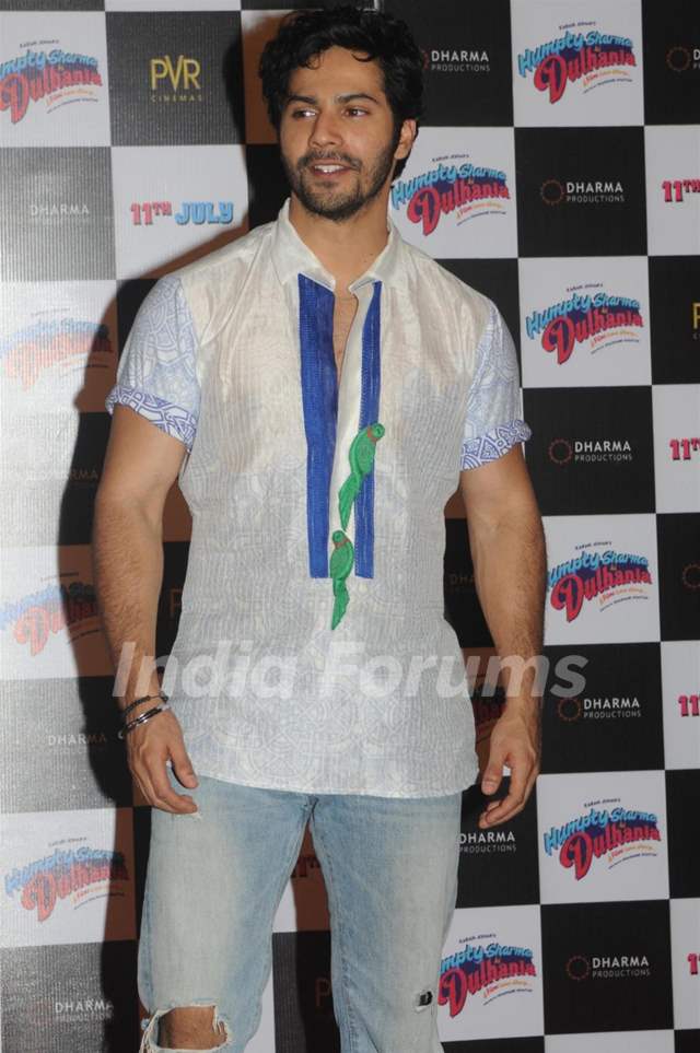 Varun Dhawan at the Trailer Launch of 'Humpty Sharma Ki Dulhania'