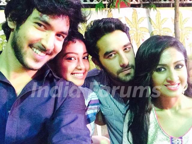 The cast of Veera get a selfie at the Iftaari Party