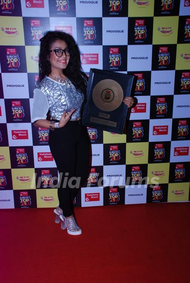Neha Kakkar At The Mirchi Top 20 Awards Media 