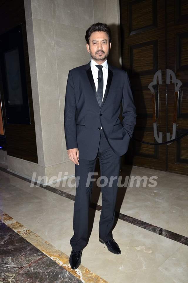 Irrfan Khan poses for the media at 'The Gentleman's Wager' Panel Discussion 3